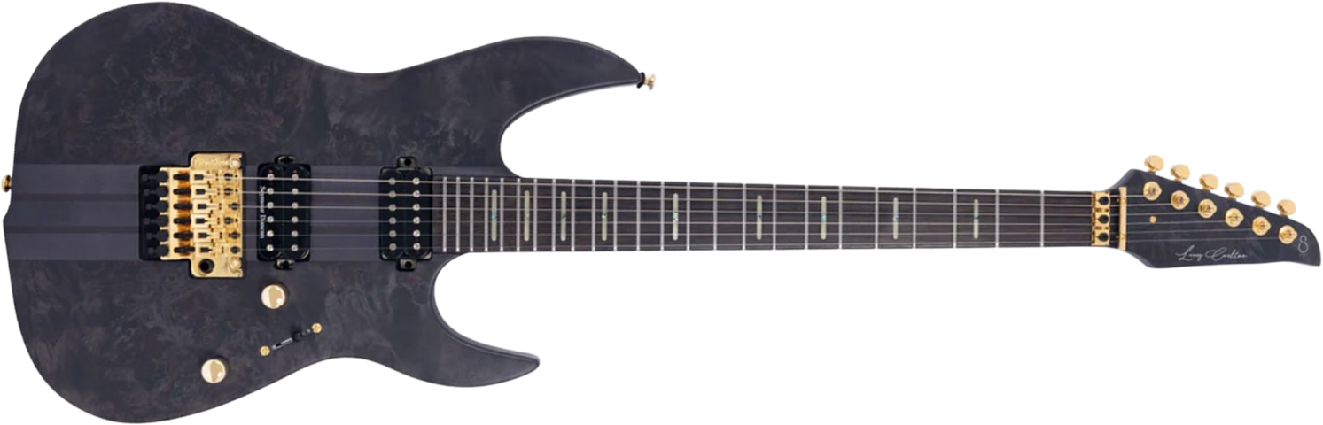 Sire Larry Carlton X10 Signature 2h Seymour Duncan Fr Eb - Transparent Black Satin - Guitare Électrique Forme Str - Main picture