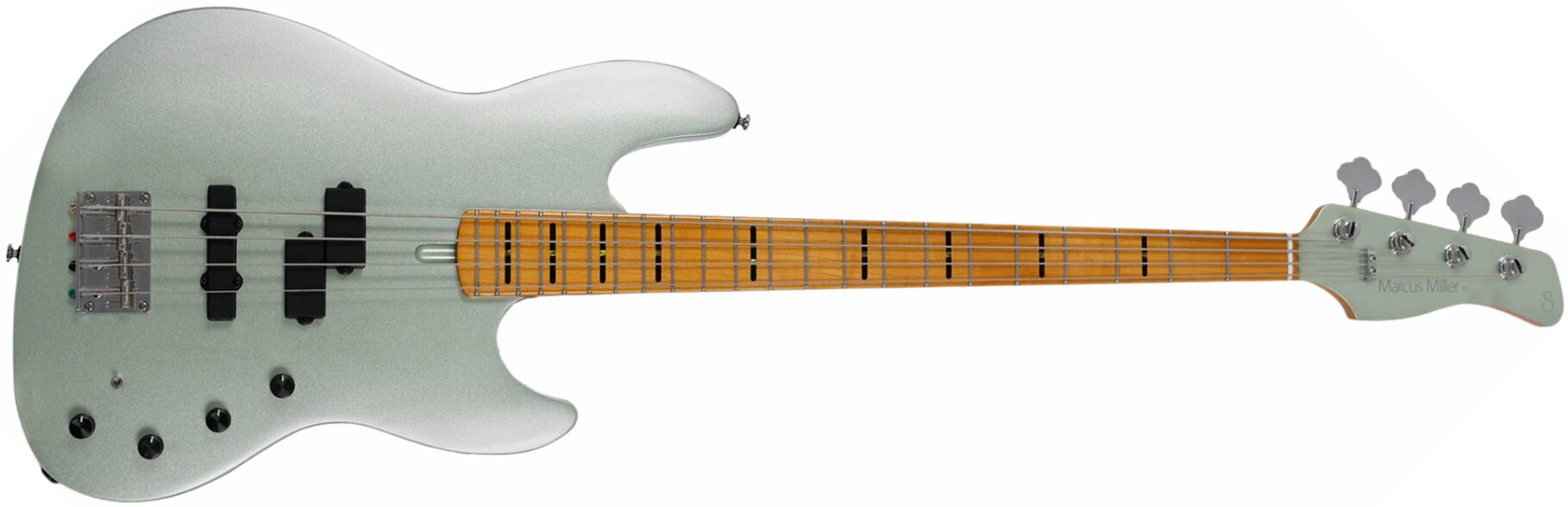 Sire Marcus Miller U7 4st 4c Active Mn - Surf Green Metallic - Basse Électrique Solid Body - Main picture