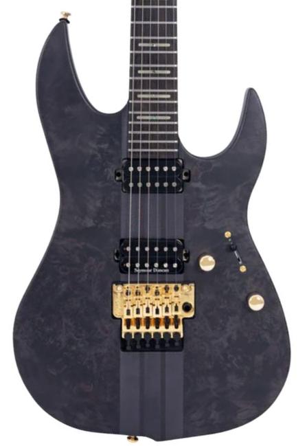 Guitare électrique forme str Sire Larry Carlton X10 - Transparent Black Satin