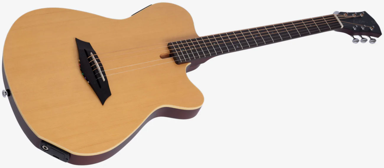 Sire Larry Carlton G5a Solid Acoustic Cw Signature Epicea Acajou Rw - Natural Satin - Guitare Folk - Variation 2