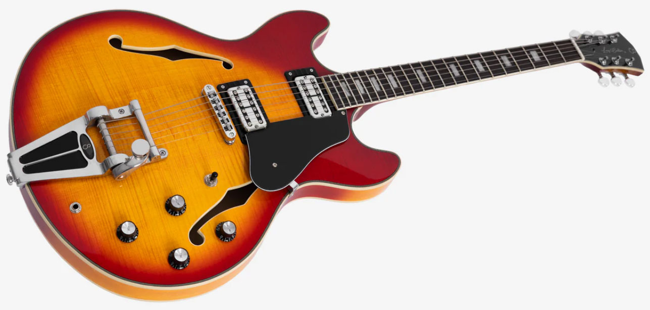 Sire Larry Carlton H7t Signature 2h Ht Eb - Cherry Sunburst - Guitare Électrique 1/2 Caisse - Variation 2