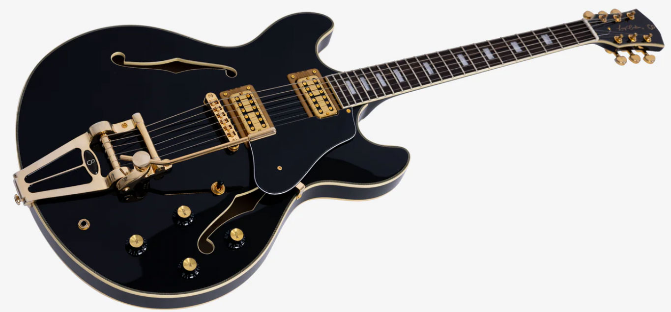 Sire Larry Carlton H7t Signature 2h Trem Eb - Black - Guitare Électrique 1/2 Caisse - Variation 2