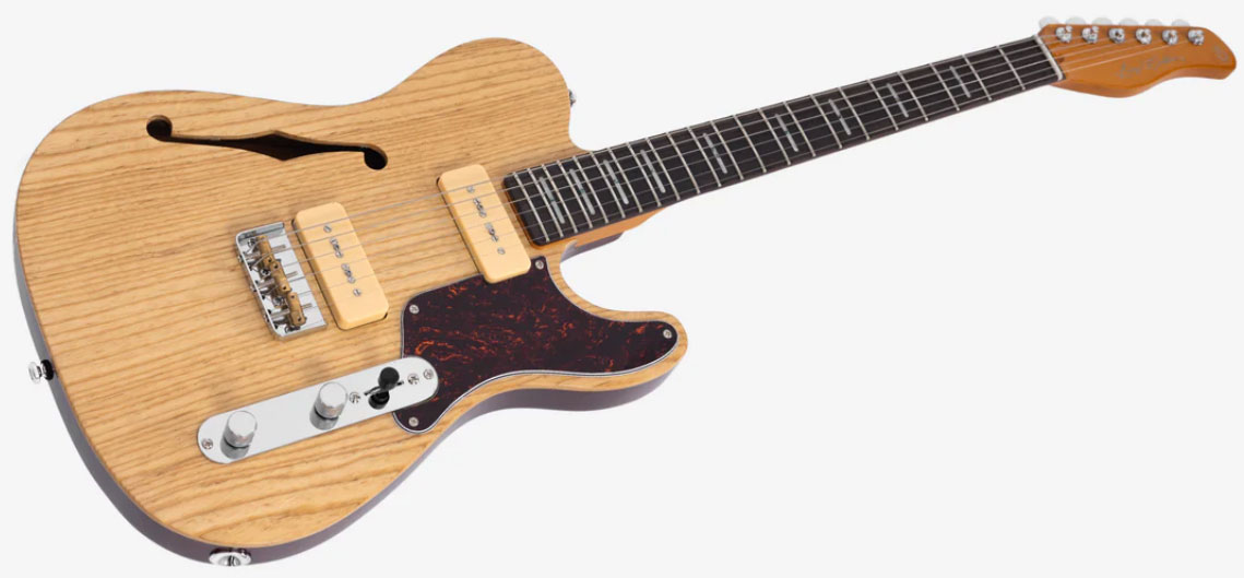 Sire Larry Carlton T7tm Signature 2s P90 Ht Rw - Natural - Guitare Électrique Forme Tel - Variation 2