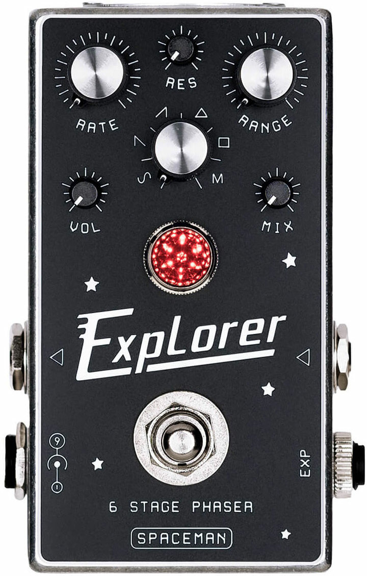 Spaceman Effects Explorer 6 Stage Phaser Silver - PÉdale Chorus / Flanger / Phaser / Tremolo - Main picture