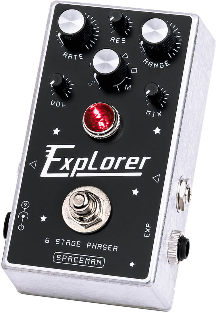 Spaceman Effects Explorer 6 Stage Phaser Silver - PÉdale Chorus / Flanger / Phaser / Tremolo - Variation 1