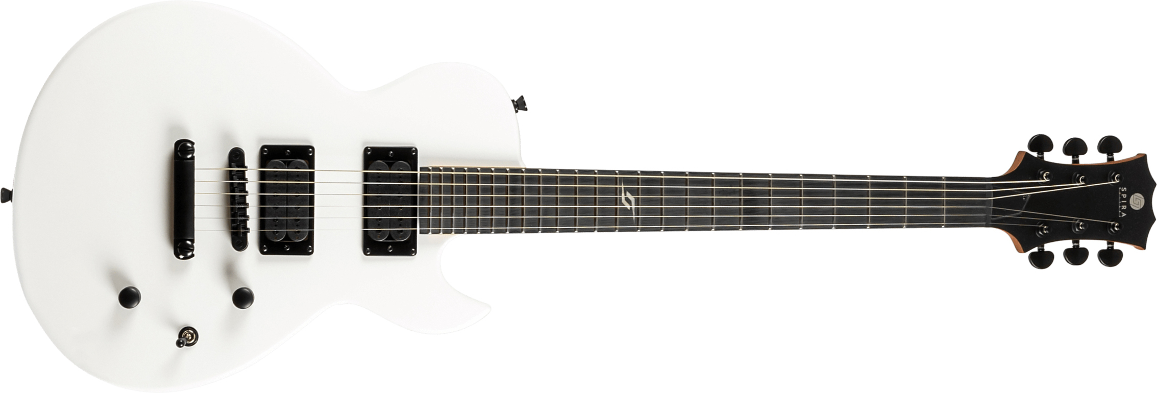 Spira Guitars L400 Mhw 2h Ht Eb - White Satin - Guitare Électrique MÉtal - Main picture