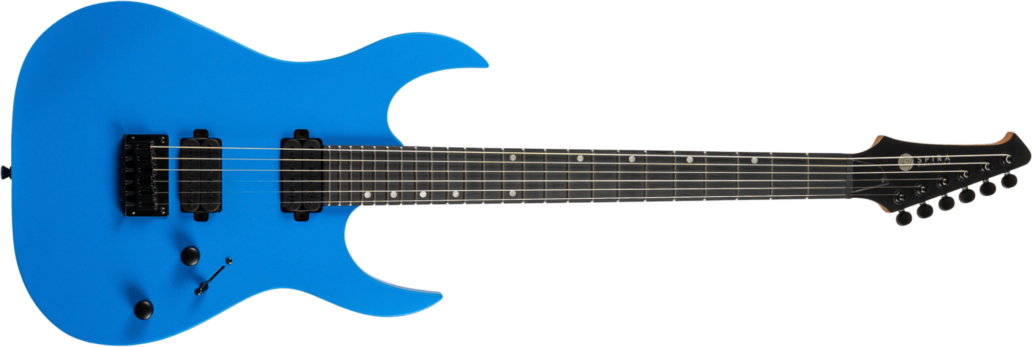 Spira Guitars S400 Mbl 2h Ht Eb - Blue Satin - Guitare Électrique MÉtal - Main picture