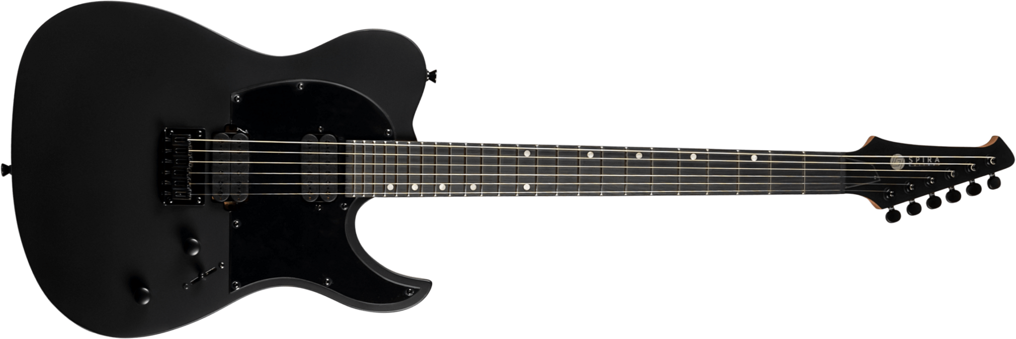 Spira Guitars T400 Mbk 2h Ht Eb - Satin Black - Guitare Électrique MÉtal - Main picture