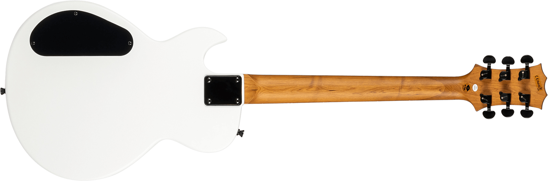 Spira Guitars L400 Mhw 2h Ht Eb - White Satin - Guitare Électrique MÉtal - Variation 1