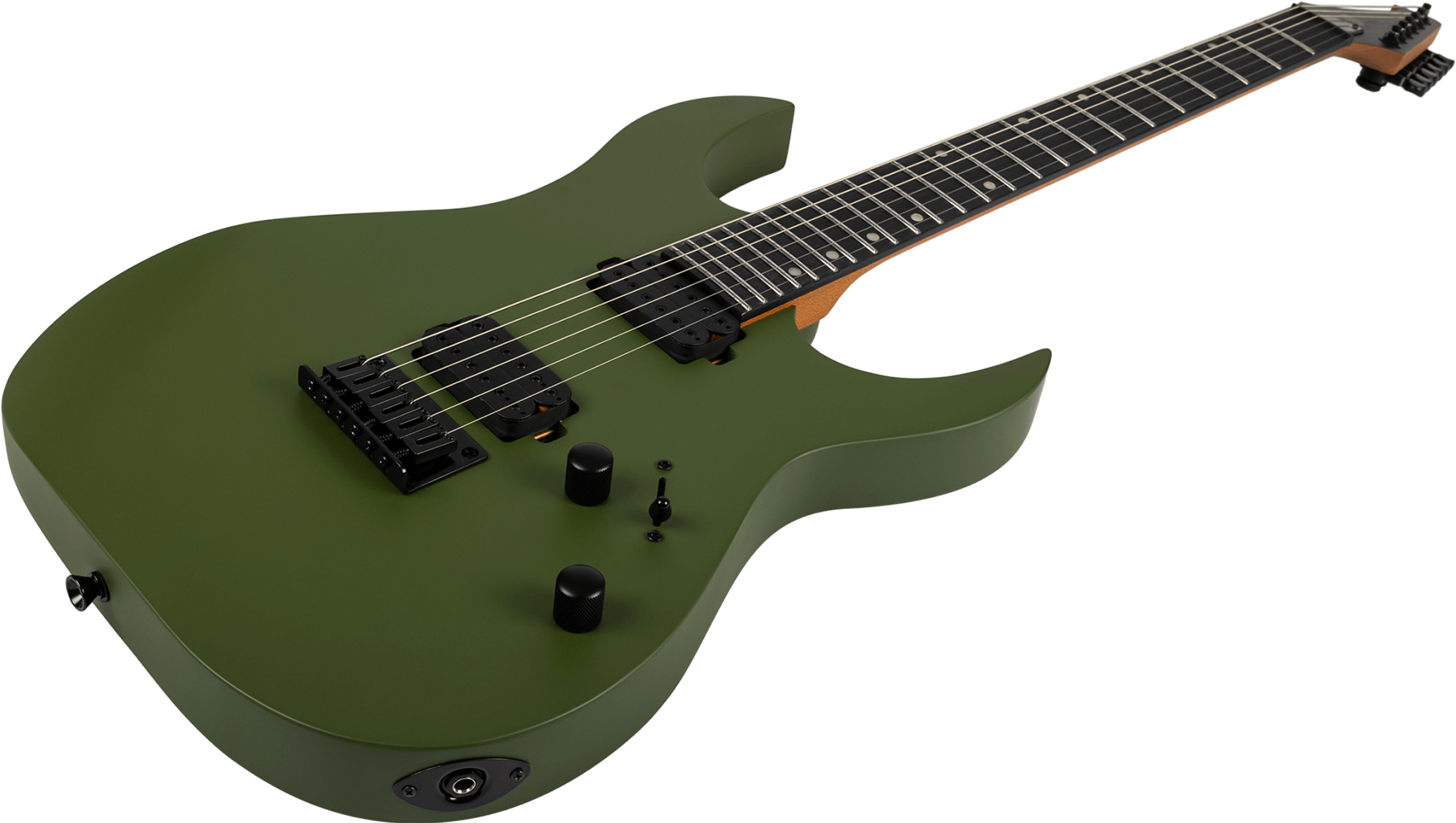 Spira Guitars S400 Mgr 2h Ht Eb - Satin Dark Green - Guitare Électrique MÉtal - Variation 2