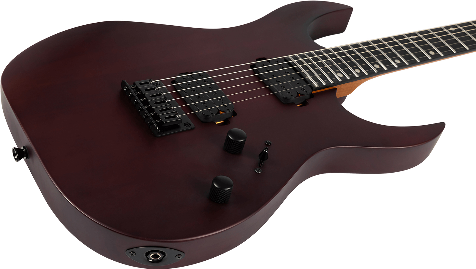 Spira Guitars S400 Mwr 2h Ht Eb - Satin Wine Red - Guitare Électrique MÉtal - Variation 2