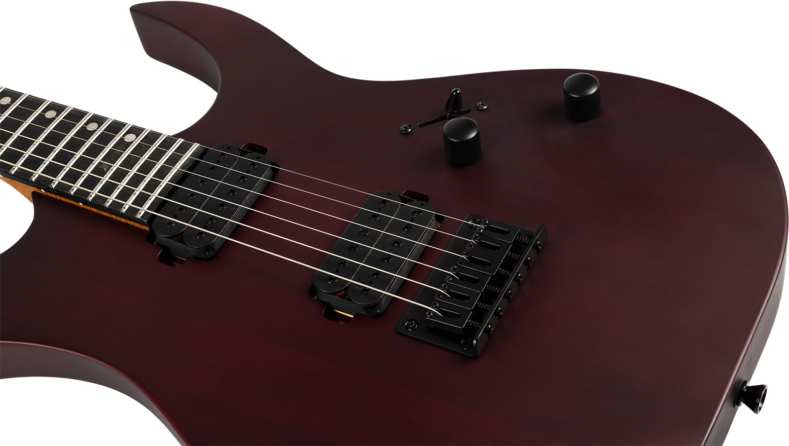 Spira Guitars S400 Mwr 2h Ht Eb - Satin Wine Red - Guitare Électrique MÉtal - Variation 3