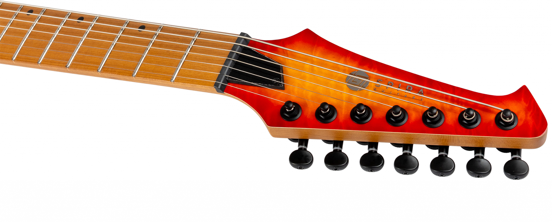 Spira Guitars S507 Qfb 7c Baritone 2h Ht Mn - Fireburst - Guitare Électrique Baryton - Variation 4