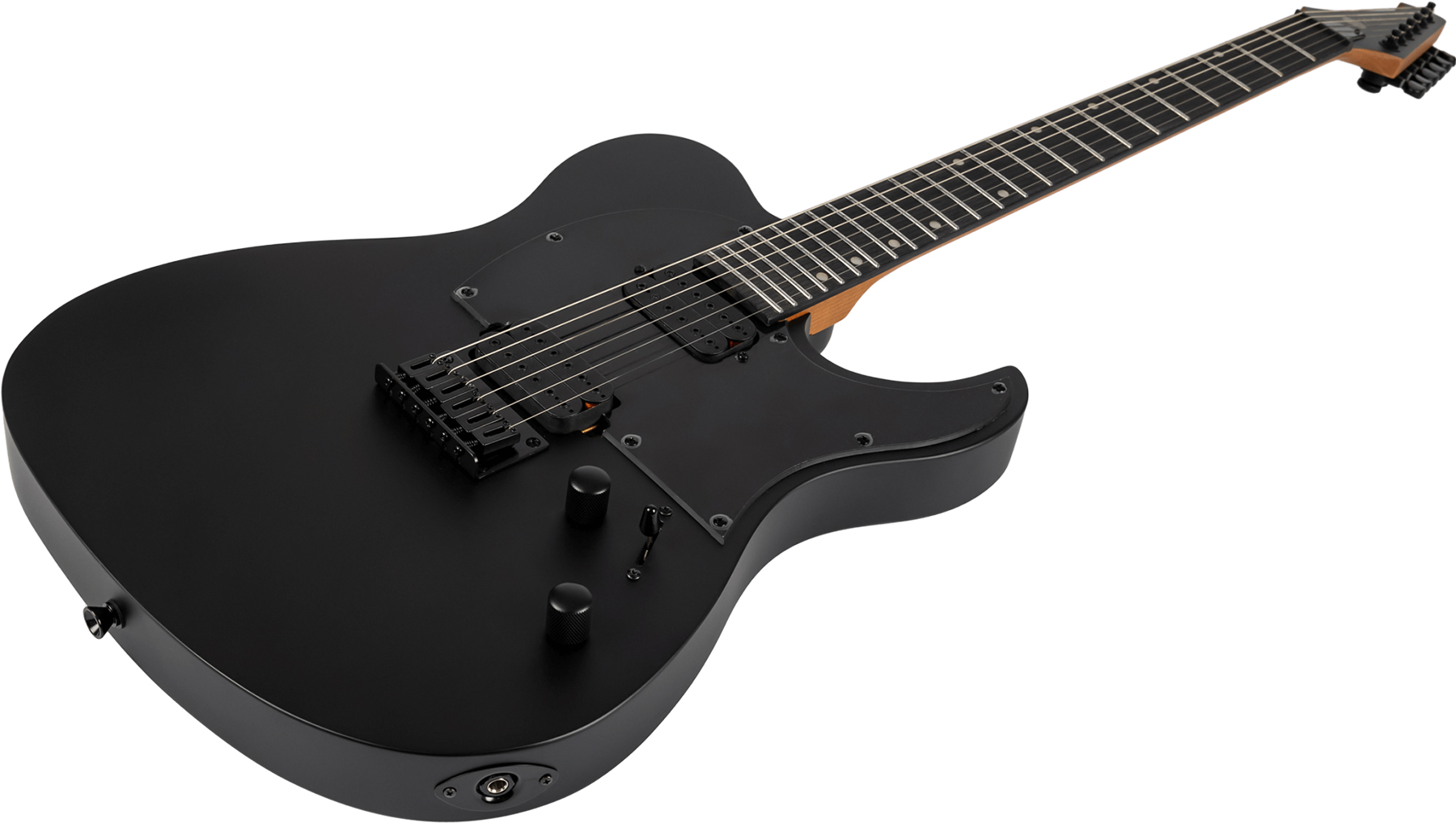 Spira Guitars T400 Mbk 2h Ht Eb - Satin Black - Guitare Électrique MÉtal - Variation 2