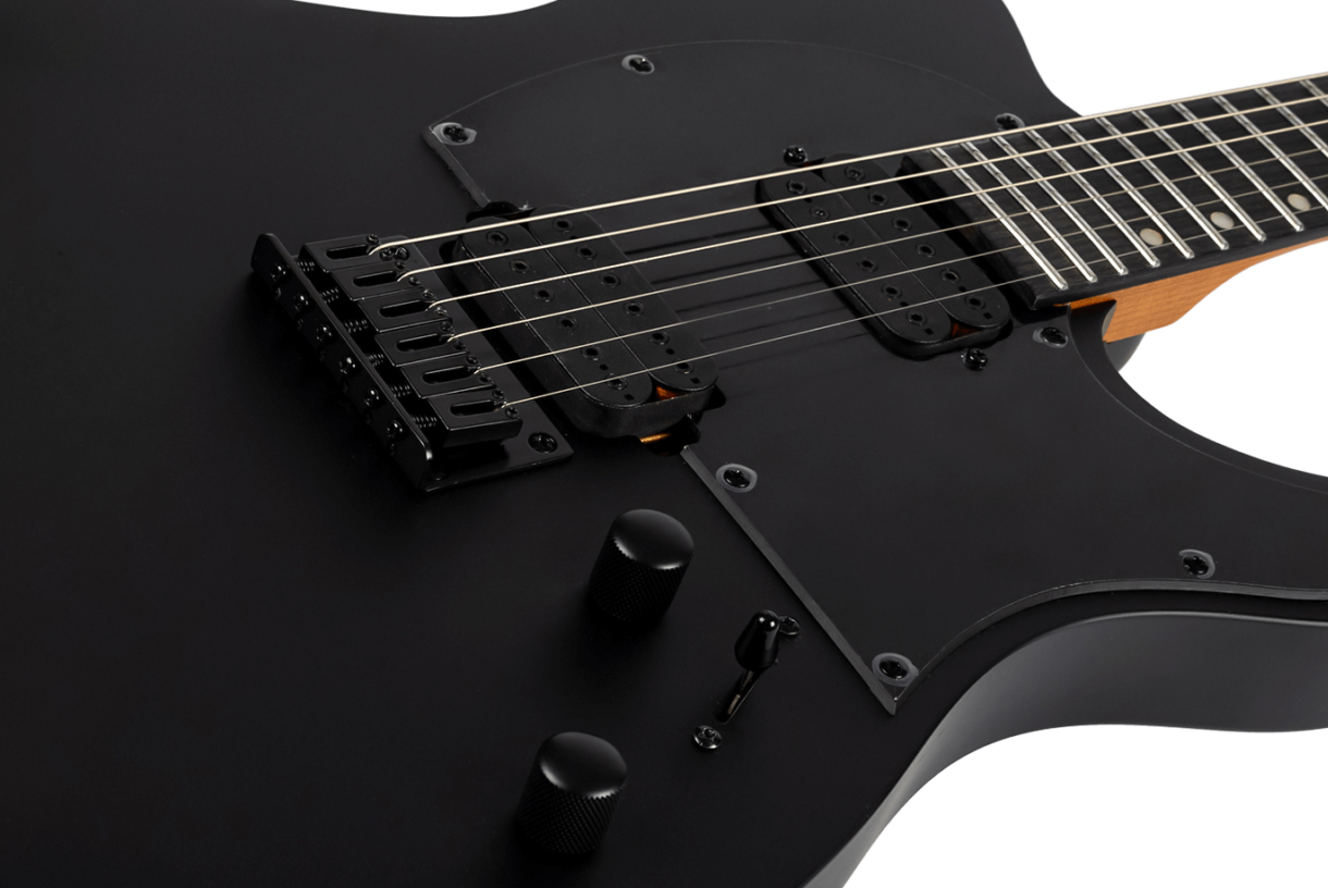 Spira Guitars T400 Mbk 2h Ht Eb - Satin Black - Guitare Électrique MÉtal - Variation 3