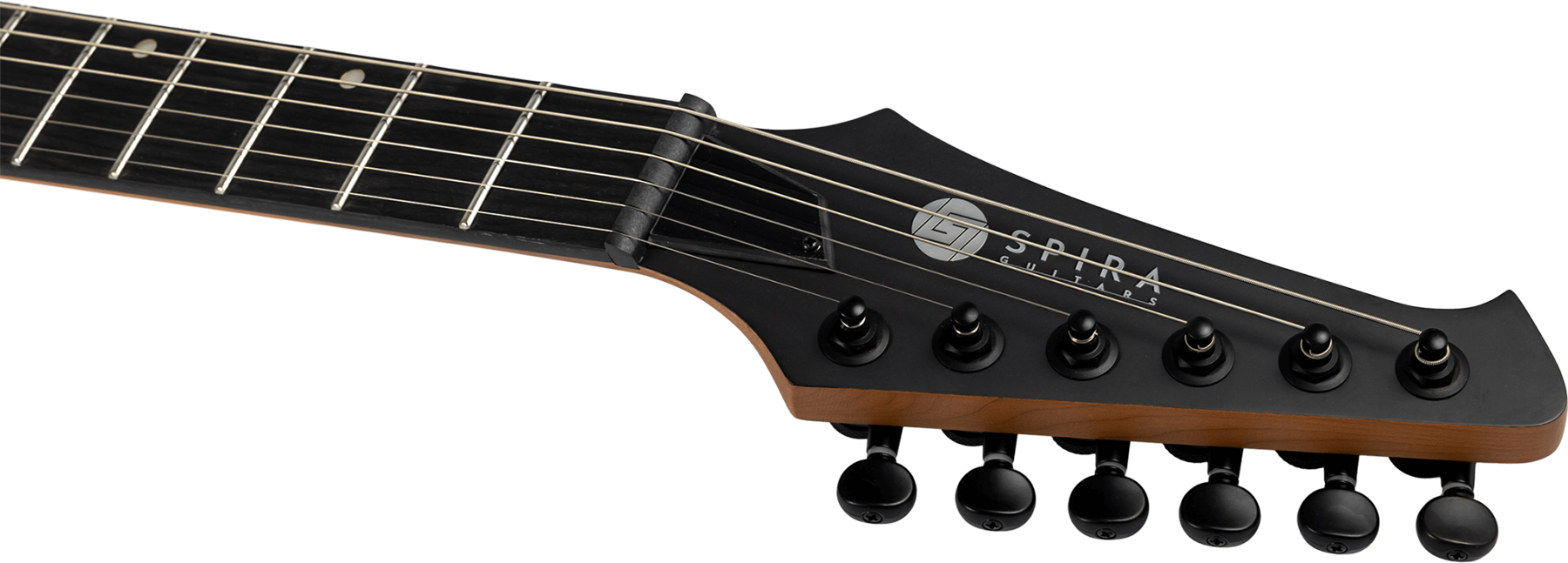 Spira Guitars T400 Mbk 2h Ht Eb - Satin Black - Guitare Électrique MÉtal - Variation 4