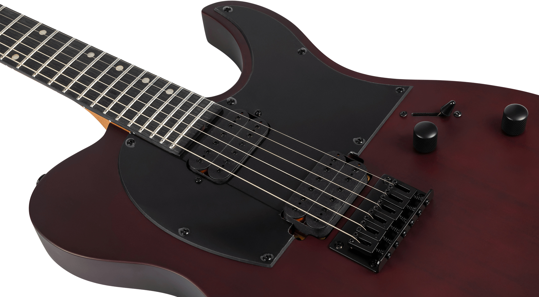 Spira Guitars T400 Mwr 2h Ht Eb - Satin Wine Red - Guitare Électrique MÉtal - Variation 3