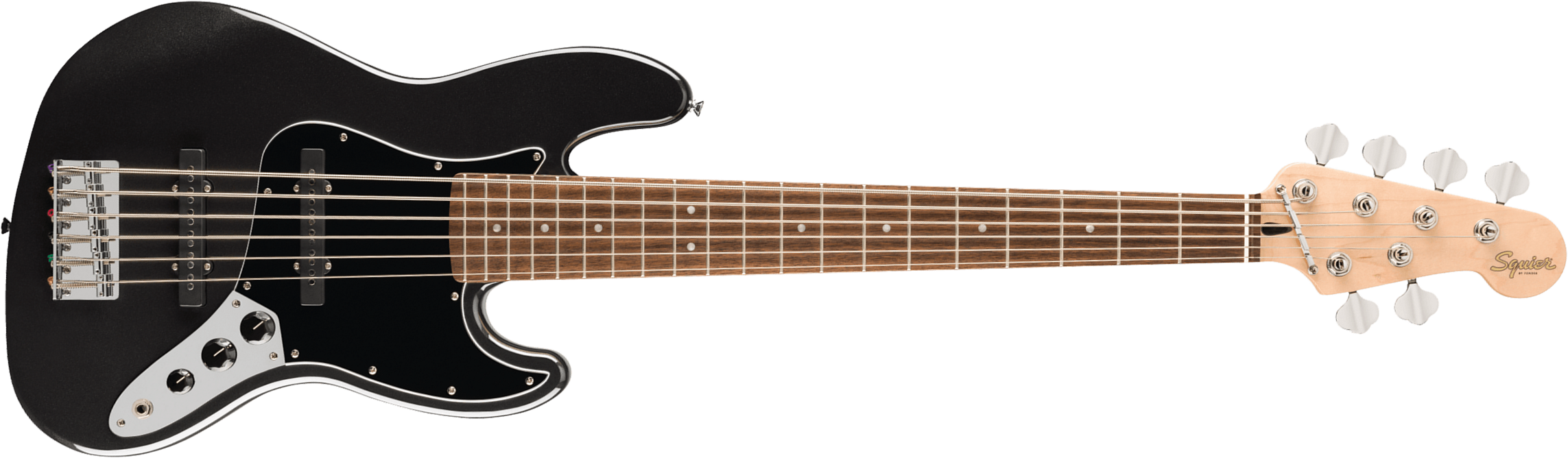 Squier Jazz Bass Vi Affinity 6c Lau - Black Metallic - Basse Électrique Solid Body - Main picture