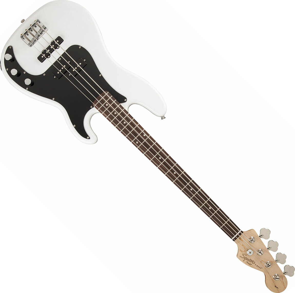 Squier Precision Bass Affinity Series Pj (rw) - Olympic White - Basse Électrique Solid Body - Main picture