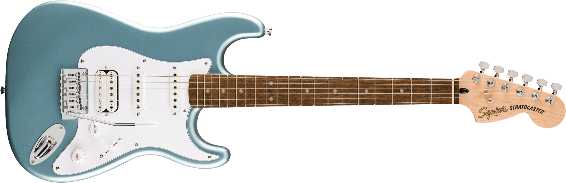 Squier Strat Jr Hss Affinity Ss Trem Lau - Ice Blue Metallic - Guitare Électrique Forme Str - Main picture