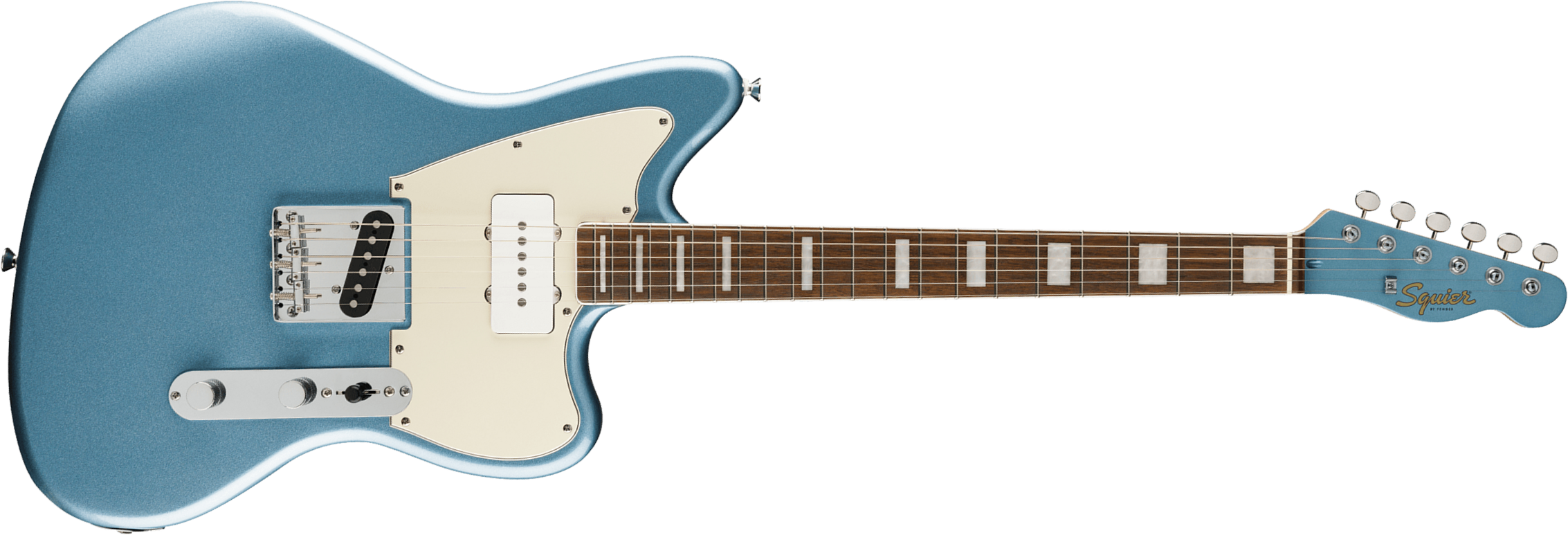 Squier Tele Sj Offset Paranormal 2s Ht Lau - Ice Blue Metallic - Guitare Électrique RÉtro Rock - Main picture