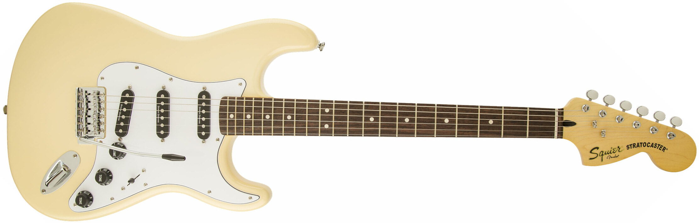 Squier Vintage Modified Stratocaster '70s Sss Lau - Vintage White - Guitare Électrique Forme Str - Main picture