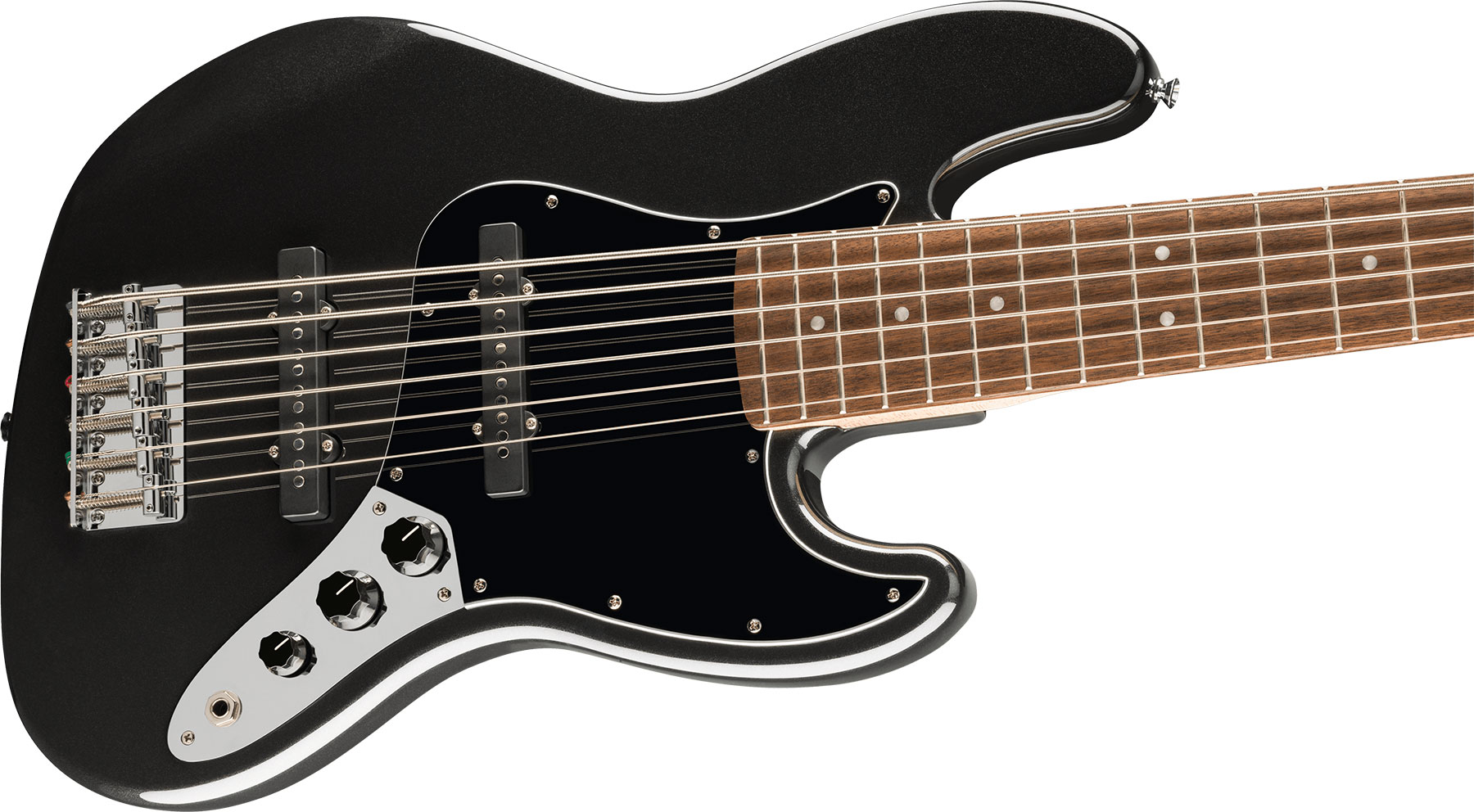 Squier Jazz Bass Vi Affinity 6c Lau - Black Metallic - Basse Électrique Solid Body - Variation 2