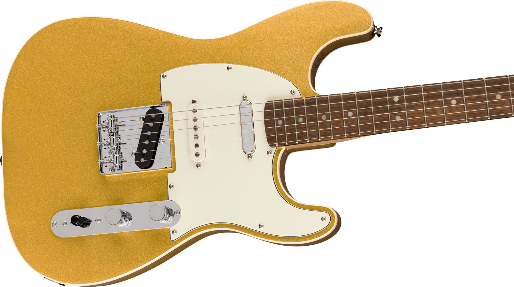 Squier Strat Custom Nashville Paranormal Series 3s Ht Lau - Aztec Gold - Guitare Électrique Forme Str - Variation 2