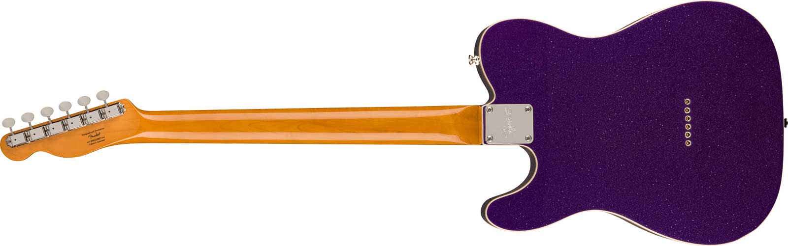 Squier Tele Baritone Custom Classic Vibe Fsr 2s Ht Lau - Purple Sparkle - Guitare Électrique Baryton - Variation 1