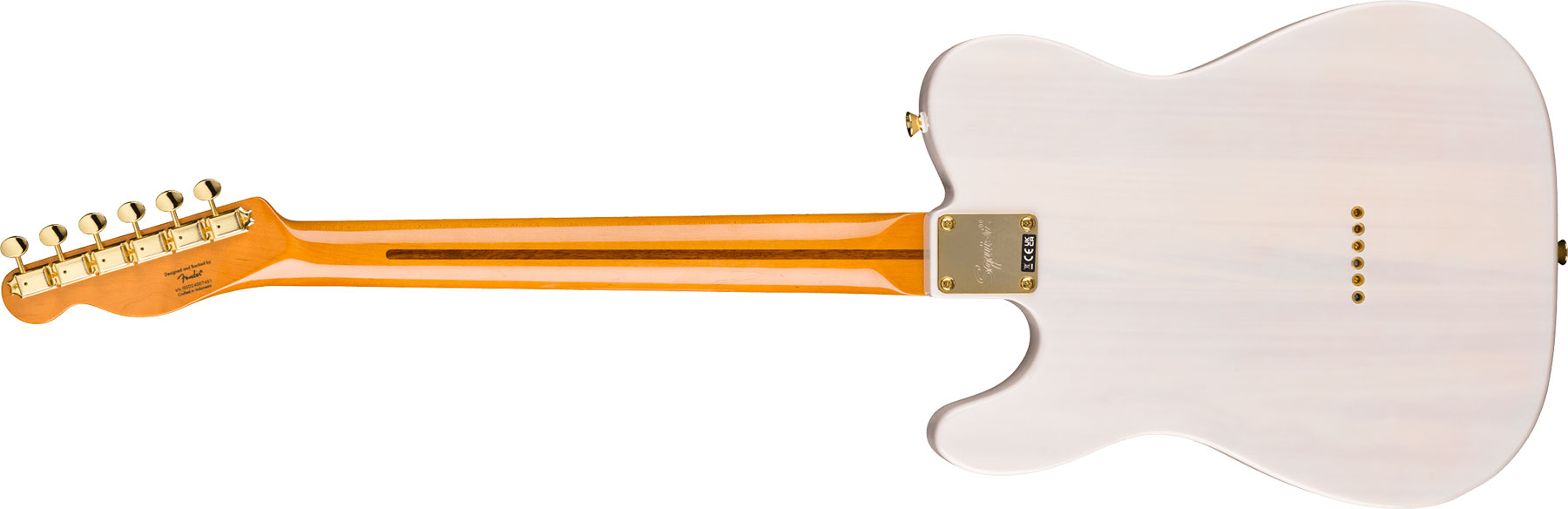 Squier Tele Classic Vibe 50s Fsr Ltd 2s Ht Mn - White Blonde - Guitare Électrique Forme Tel - Variation 1