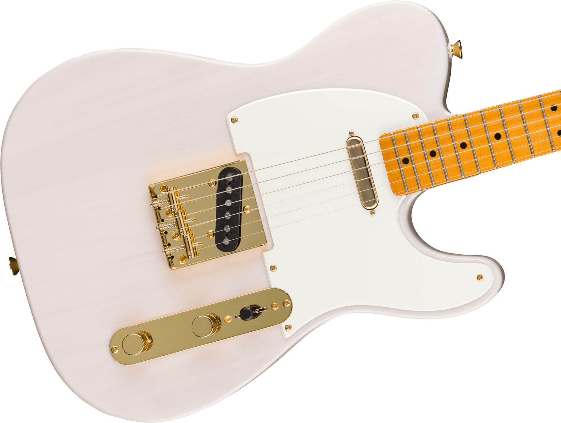 Squier Tele Classic Vibe 50s Fsr Ltd 2s Ht Mn - White Blonde - Guitare Électrique Forme Tel - Variation 2