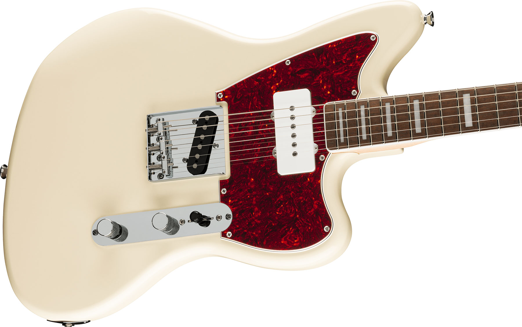 Squier Tele Sj Offset Paranormal 2s Ht Lau - Olympic White - Guitare Électrique RÉtro Rock - Variation 2