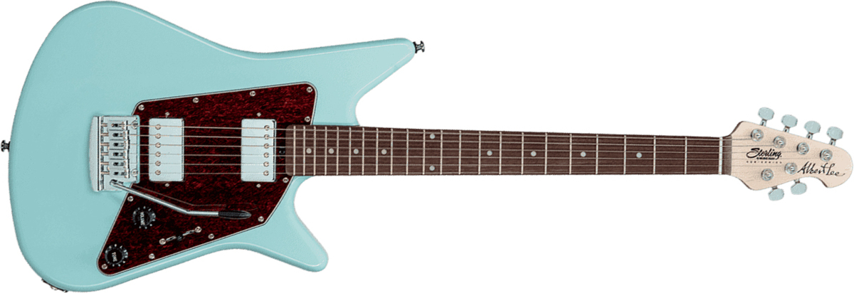 Sterling By Musicman Albert Lee Al40 - Daphne Blue - Guitare Électrique Signature - Main picture