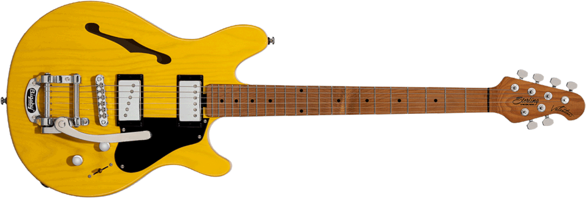 Sterling By Musicman James Valentine Jv60cb Bigsby Hs Trem Mn - Butterscotch - Guitare Électrique Signature - Main picture