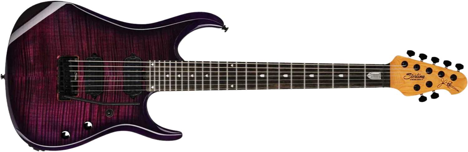 Sterling By Musicman John Petrucci Jp157dfm 7c Dimarzio Signature 2h Trem Eb - Purple Nebula - Guitare Électrique Signature - Main picture