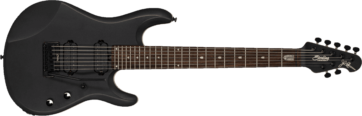 Sterling By Musicman John Petrucci Jp70 Signature Hh Trem Rw - Stealth Black - Guitare Électrique Forme Str - Main picture