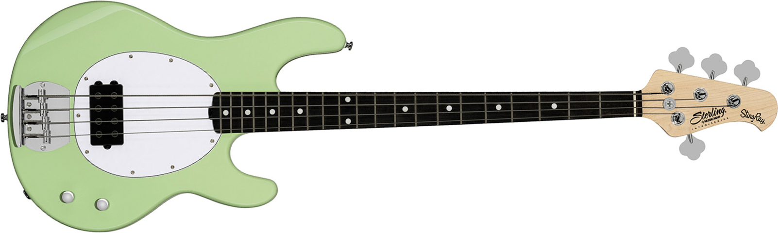 Sterling By Musicman Stingray Ray2 Intro 1h Ama - Misty Green - Basse Électrique Solid Body - Main picture