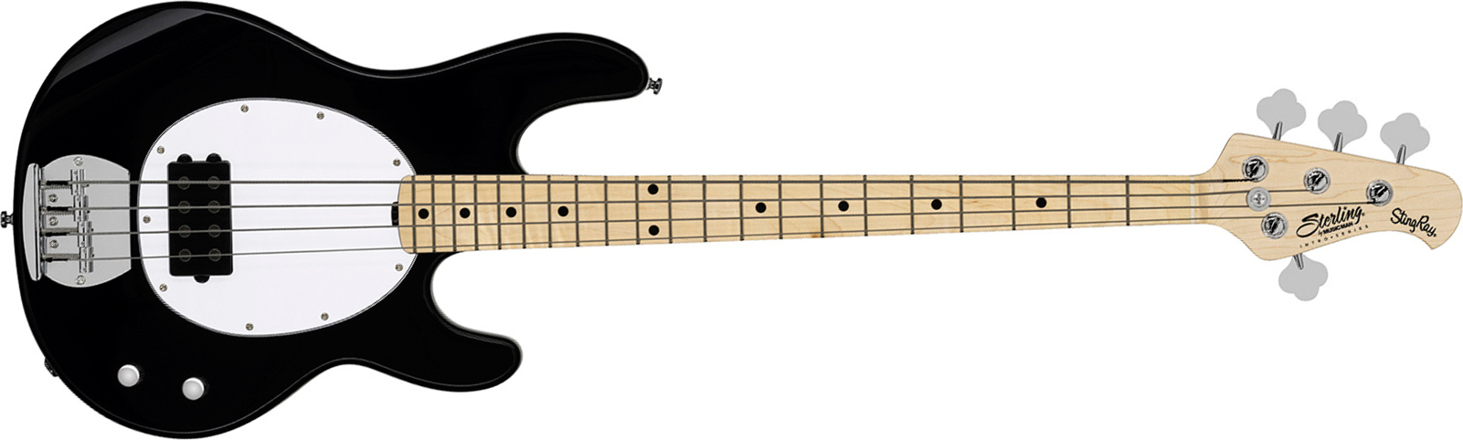 Sterling By Musicman Stingray Ray2 Intro 1h Mn - Black - Basse Électrique Solid Body - Main picture