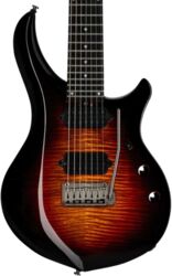 Guitare électrique 7 cordes Sterling by musicman John Petrucci Majesty MAJ270XFM 7-String - Tiger eye