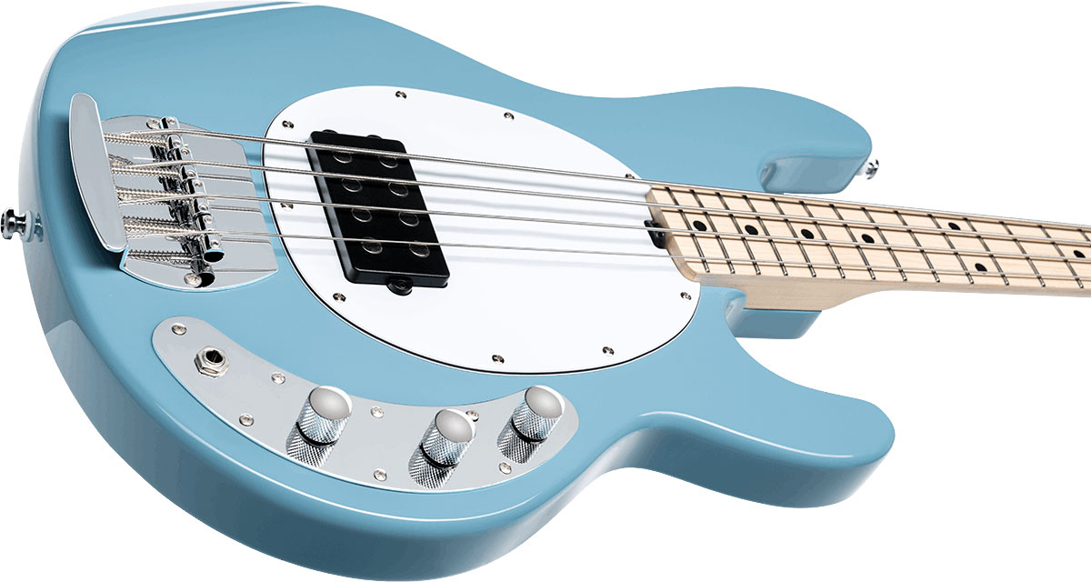 Sterling By Musicman Stingray Ray4h 4c Active Mn - Chopper Blue - Basse Électrique Solid Body - Variation 2