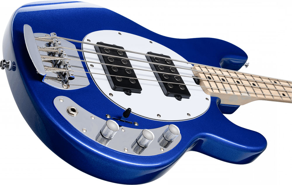 Sterling By Musicman Stingray Ray4hh 4c Active Mn - Cobra Blue - Basse Électrique Solid Body - Variation 2