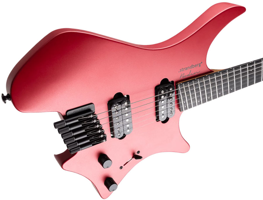 Strandberg Boden Metal Nx 6 2h Ht Ric - Blood Red - Guitare Électrique Multi-scale - Variation 3