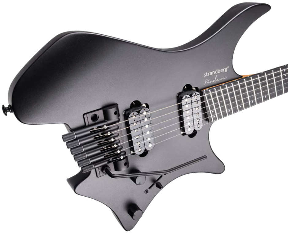 Strandberg Boden Metal Nx 6c Tremolo 2h Trem Ric - Black Granite - Guitare Électrique Multi-scale - Variation 3