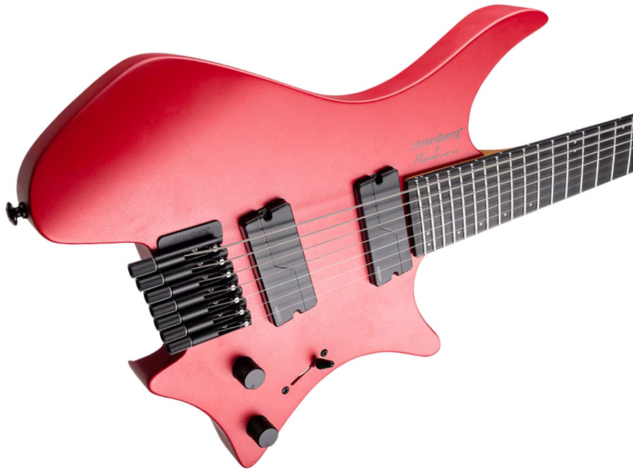 Strandberg Boden Metal Nx 7c Multiscale 2h Fishman Fluence Modern Ht Ric - Blood Red - Guitare Électrique Multi-scale - Variation 3