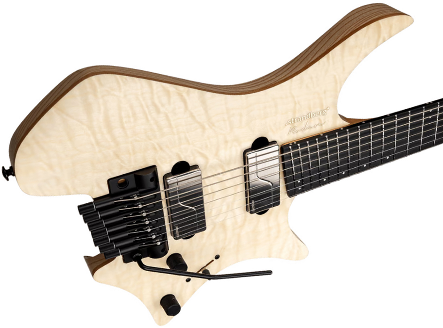 Strandberg Boden Prog Nx 7c Multiscale 2h Fishman Fluence Modern Trem Mn - Natural Quilt - Guitare Électrique Multi-scale - Variation 3