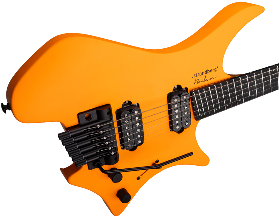 Strandberg Boden Standard Nx 6c Multiscale 2h Trem Eb - Neon Orange Satin - Guitare Électrique Multi-scale - Variation 10