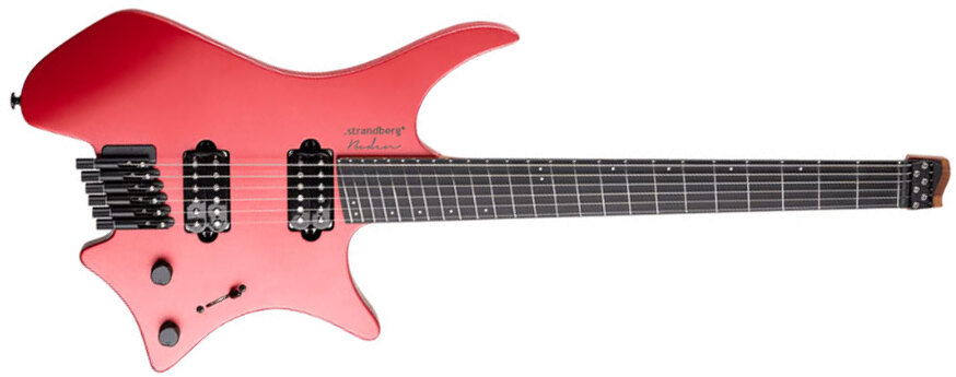 Strandberg Boden Metal Nx 6 2h Ht Ric - Blood Red - Guitare Électrique Multi-scale - Main picture