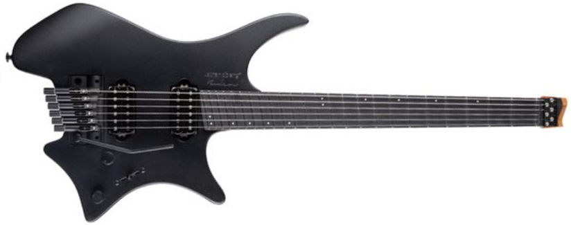 Strandberg Boden Metal Nx 6c Tremolo 2h Trem Ric - Black Granite - Guitare Électrique Multi-scale - Main picture