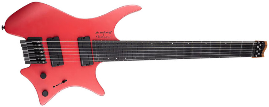 Strandberg Boden Metal Nx 7c Multiscale 2h Fishman Fluence Modern Ht Ric - Blood Red - Guitare Électrique Multi-scale - Main picture