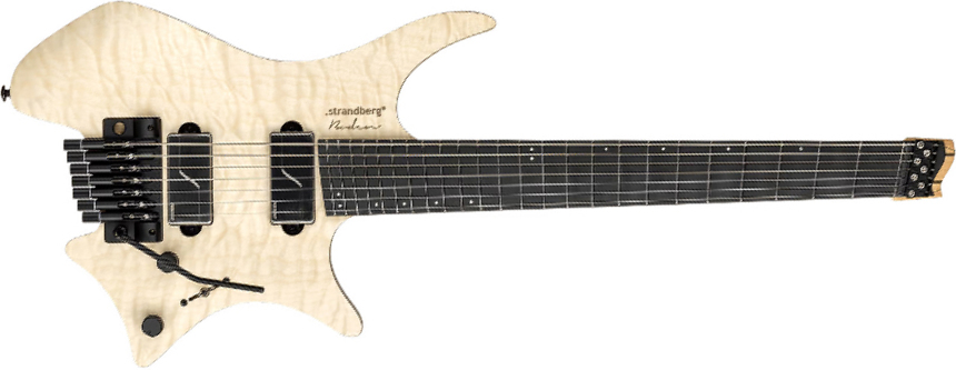 Strandberg Boden Prog Nx 7c Multiscale 2h Fishman Fluence Modern Trem Mn - Natural Quilt - Guitare Électrique Multi-scale - Main picture